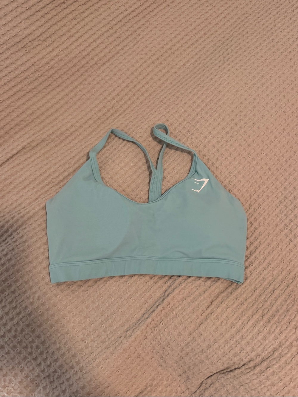 Gymshark aqua Strappy Sports Bra